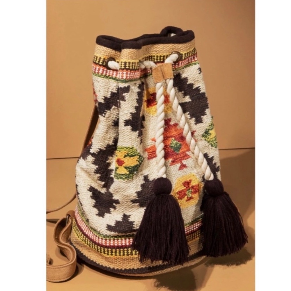 NWT! Bohemian Handmade Ruggine Tote or Backpack - Picture 4 of 11